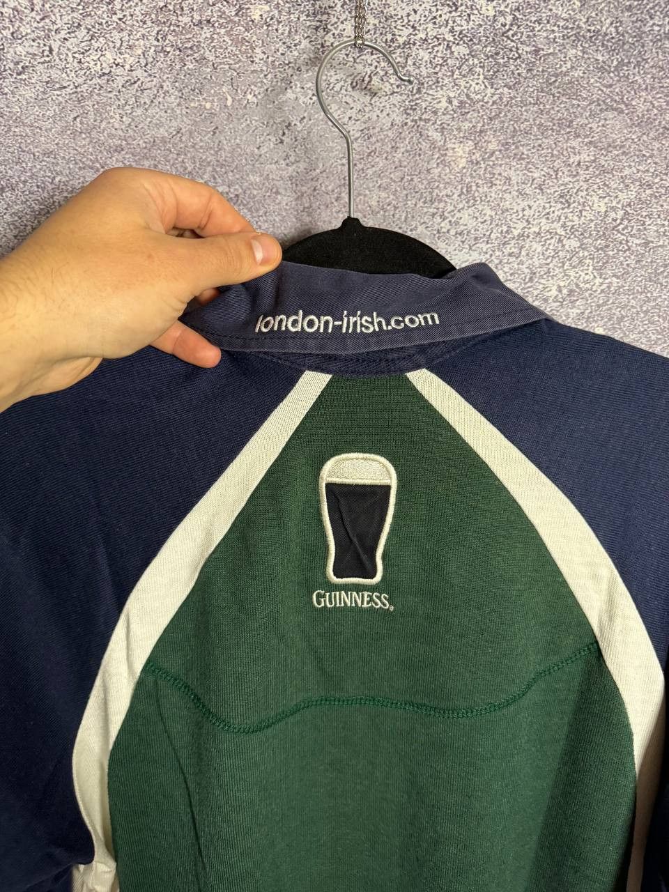 Canterbury of New Zealand Vintage 2003 London Irish Union Canterbury Rugby Jersey Size US M / EU 48-50 / 2 - 14 Thumbnail