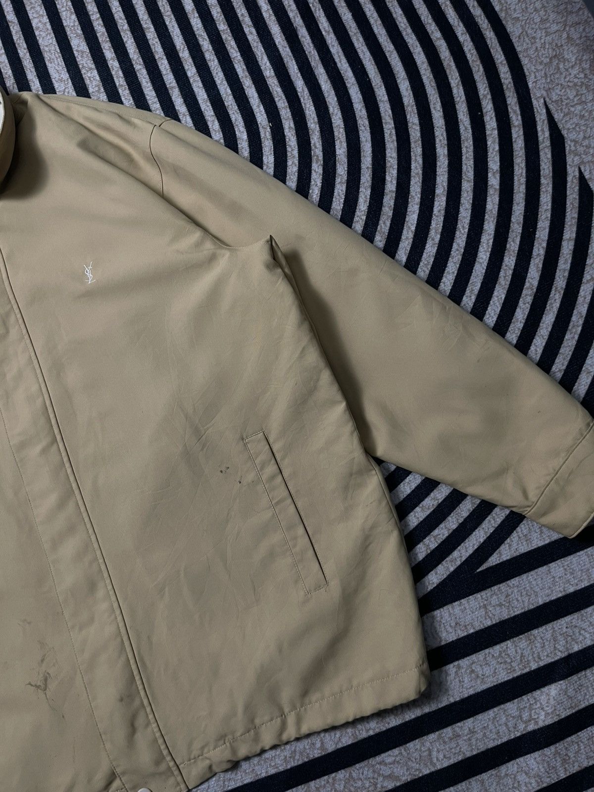 Yves Saint Laurent 90s YVES SAINT LAURENT POUR HOMME ZIP UP JACKET RARE Size US L / EU 52-54 / 3 - 5 Thumbnail