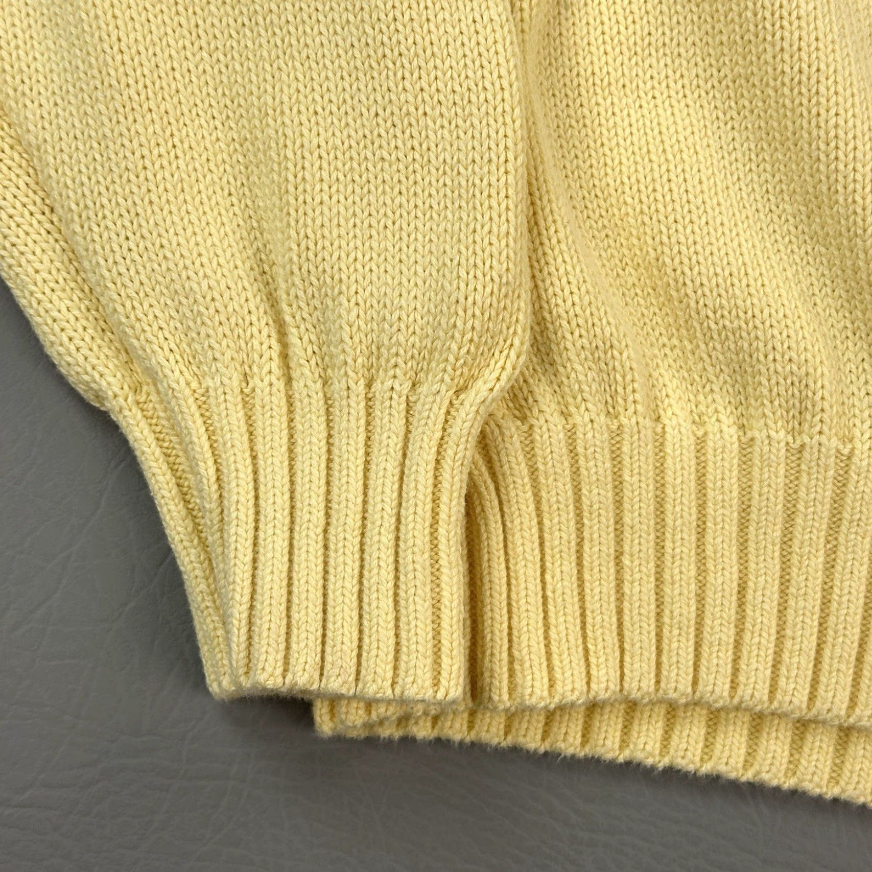 Vintage VINTAGE Lord Jeff Sweater Mens M Yellow Cotton Knit Crewneck Pullover USA Size US M / EU 48-50 / 2 - 5 Thumbnail