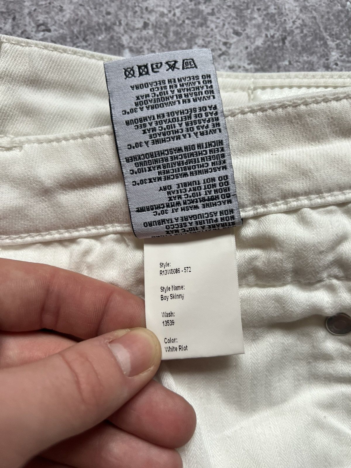 R13 R13 Women Pants Boy Skinny White Size 26" / US 2 / IT 38 - 24 Thumbnail