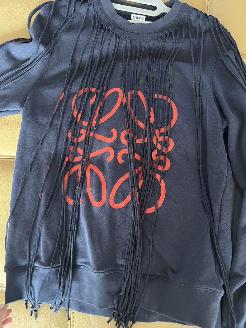 Loewe loewe Fringed sweatshirt 2504-Nextarrow Size US M / EU 48-50 / 2 - 7 Thumbnail