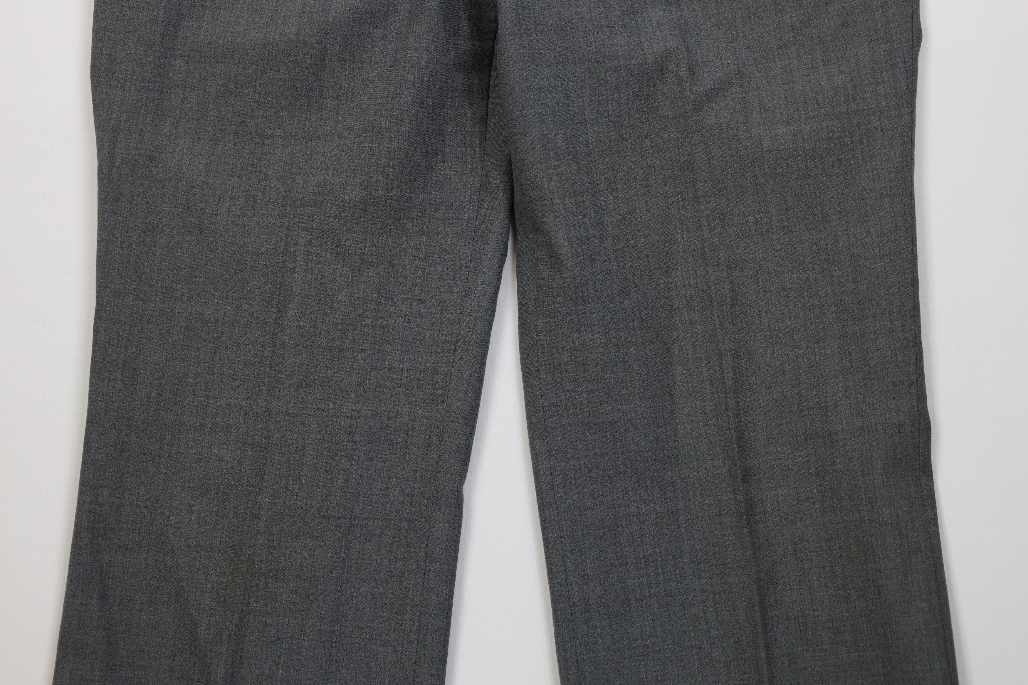 Vintage Vintage 70s Streetwear Wool Knit Wide Leg Chino Pants Gray Size US 32 / EU 48 - 3 Thumbnail
