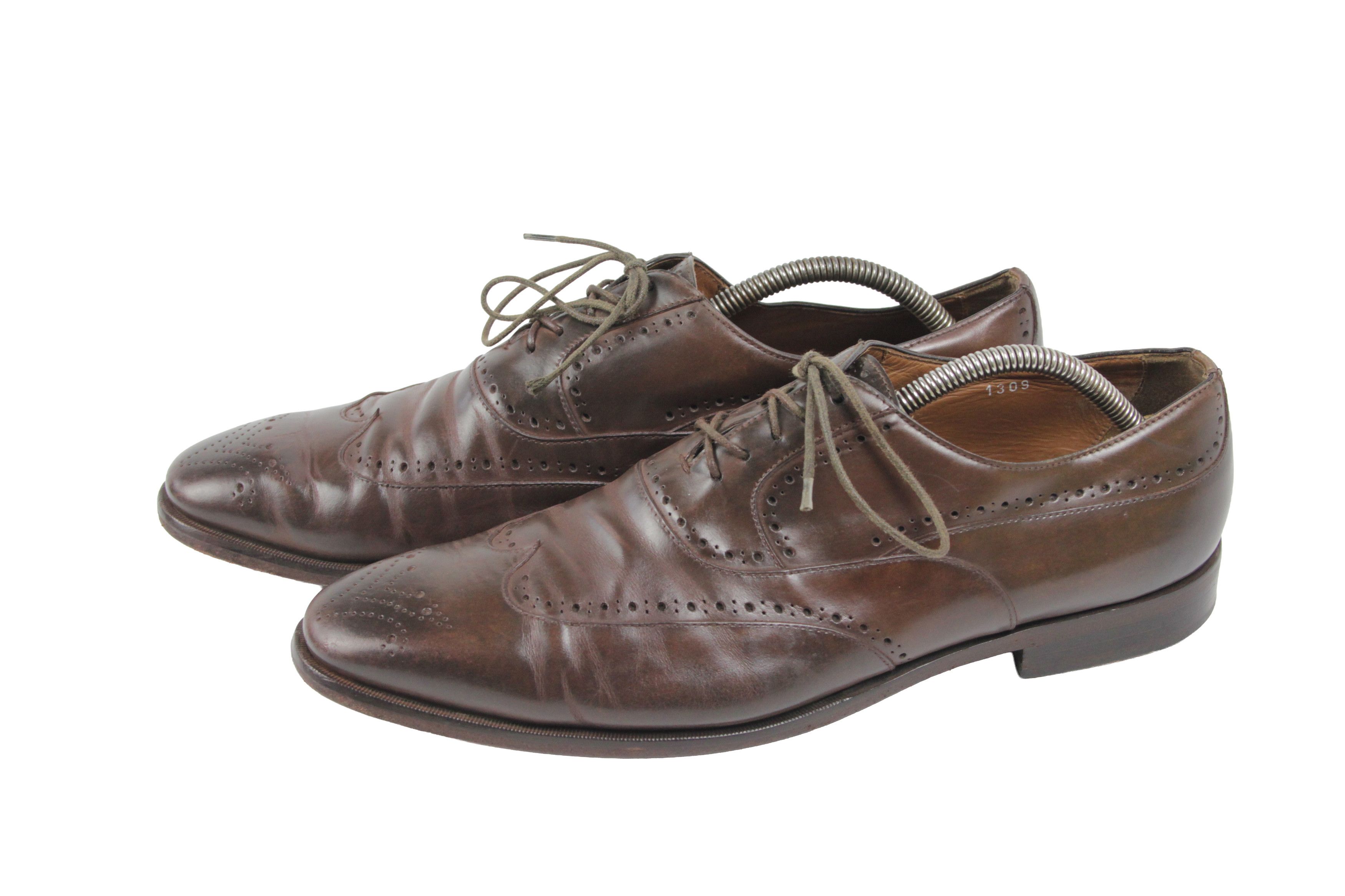 Doucal's Perforated Brogue Oxford Shoes Size US 10 / EU 43 - 3 Thumbnail