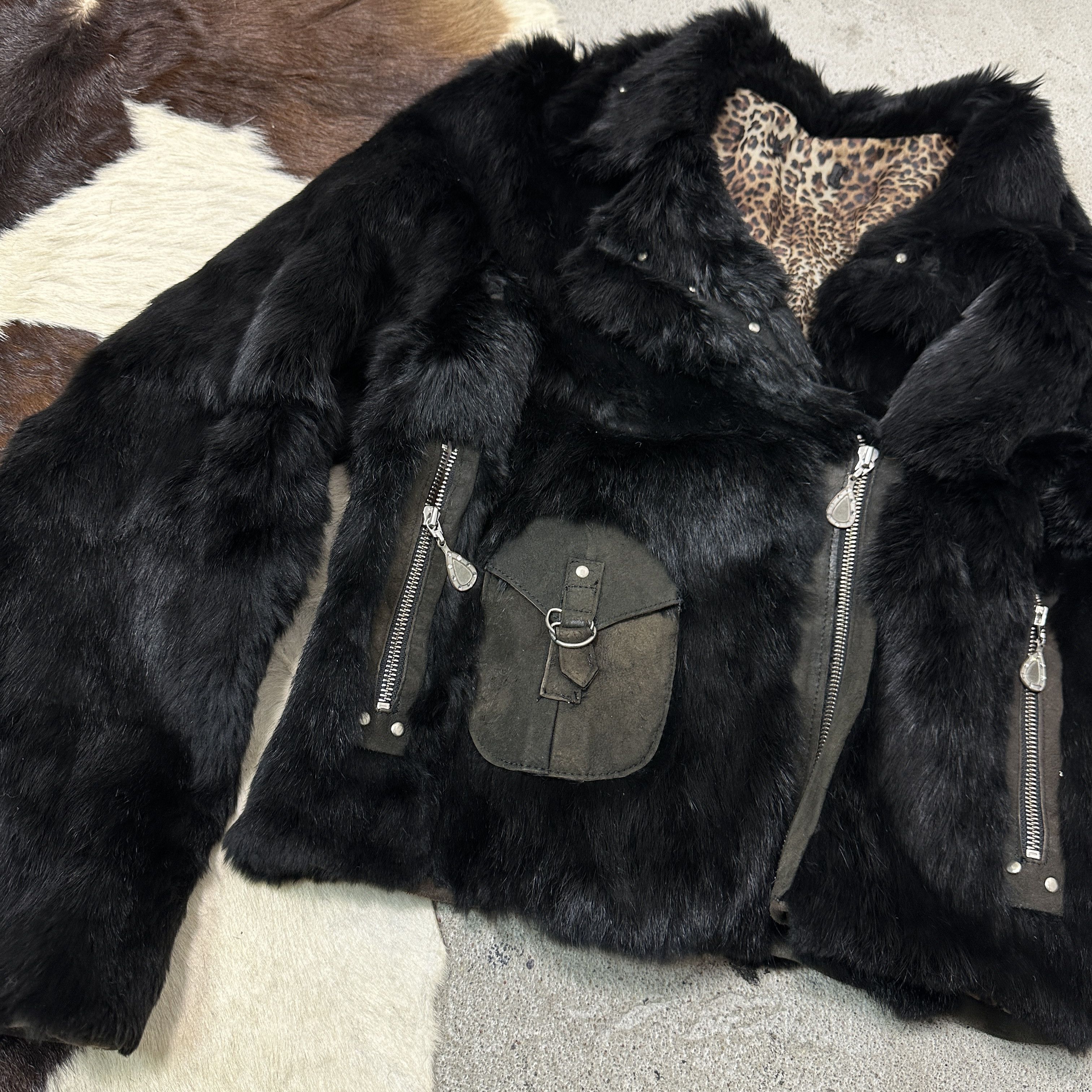 Vintage Vintage Old Money Real Rabbit Fur Jacket 00s Size M / US 6-8 / IT 42-44 - 4 Thumbnail