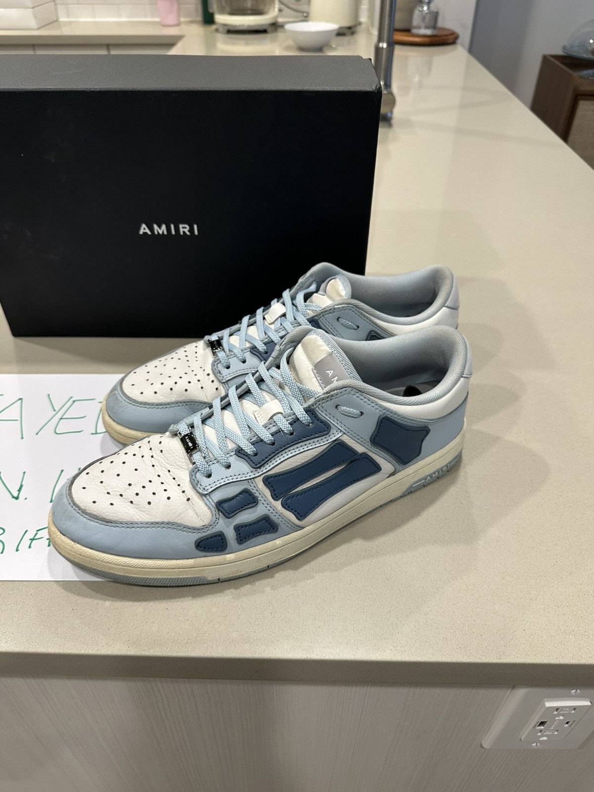 Amiri Amiri Skeleton Low Top Sneaker Size 12 Size US 12 / EU 45 - 2 Thumbnail