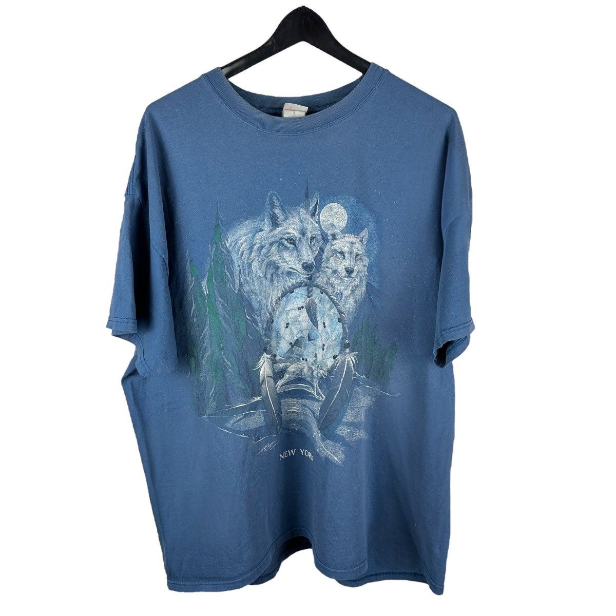 Vintage Vintage Y2K New York Wolf Animal Nature Shirt Size US XXL / EU 58 / 5 - 1 Thumbnail