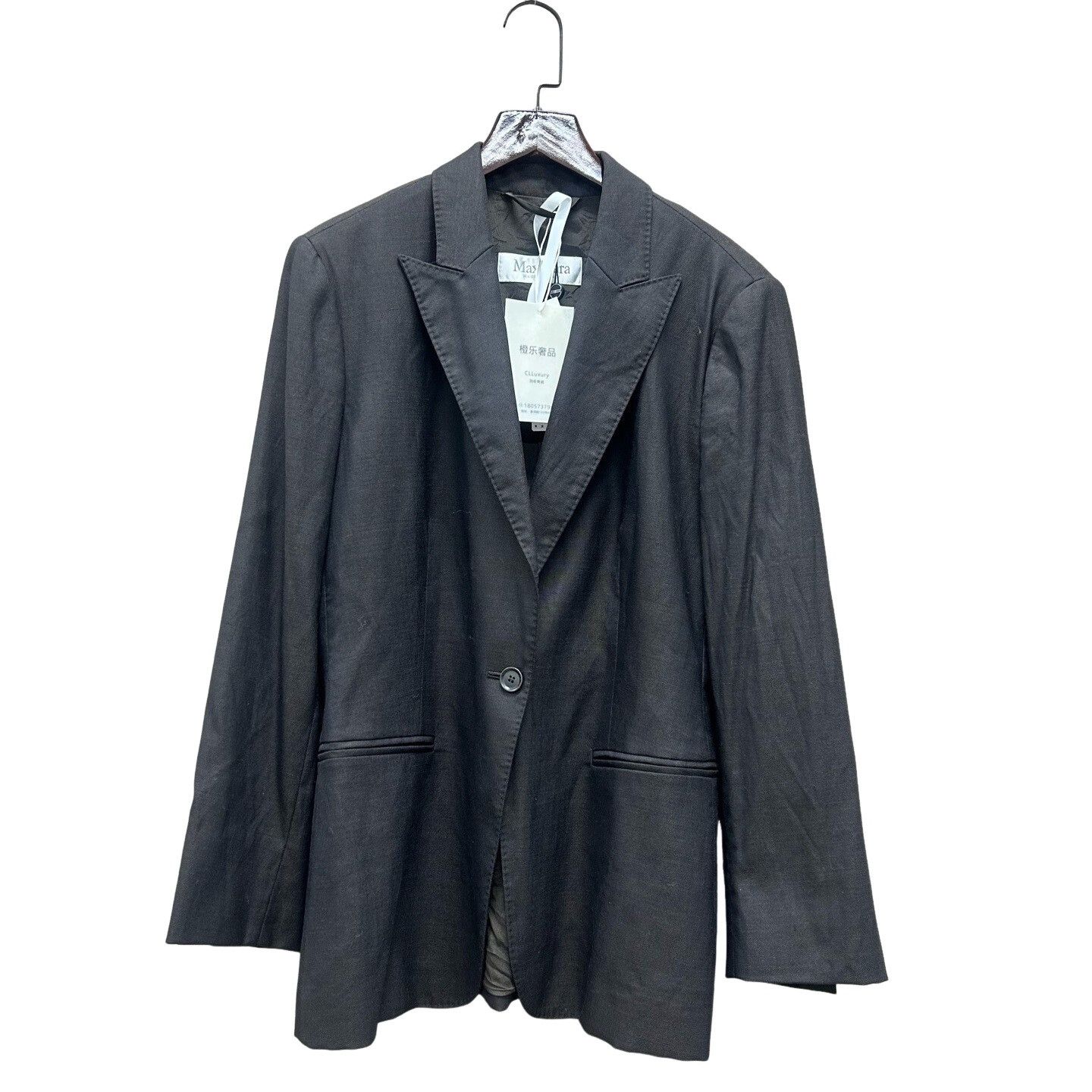 Max Mara MaxMara Wool Blend Blazer Size IT 46 Size L / US 10 / IT 46 - 1 Thumbnail