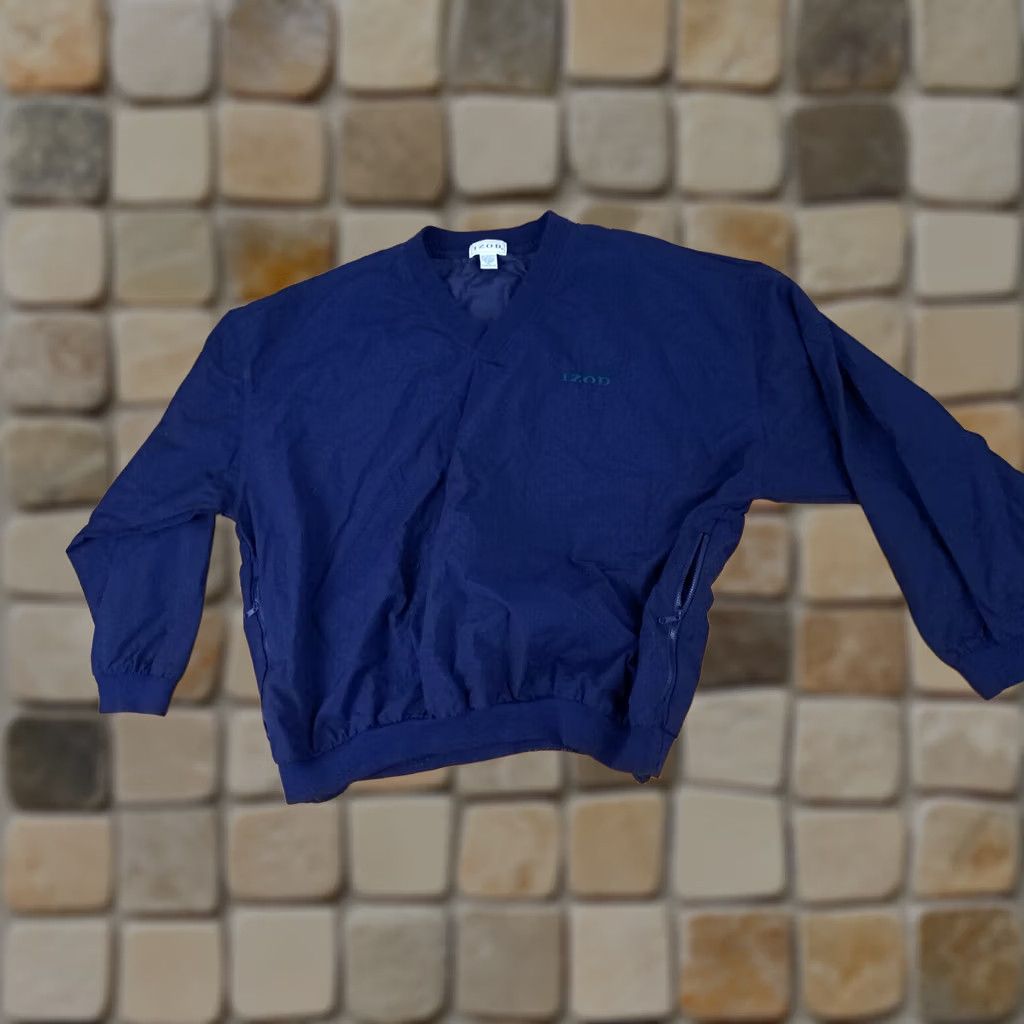 Izod IZOD Nylon Windbreaker Jacket XL Blue Unisex Adults Golf Size US XL / EU 56 / 4 - 1 Thumbnail