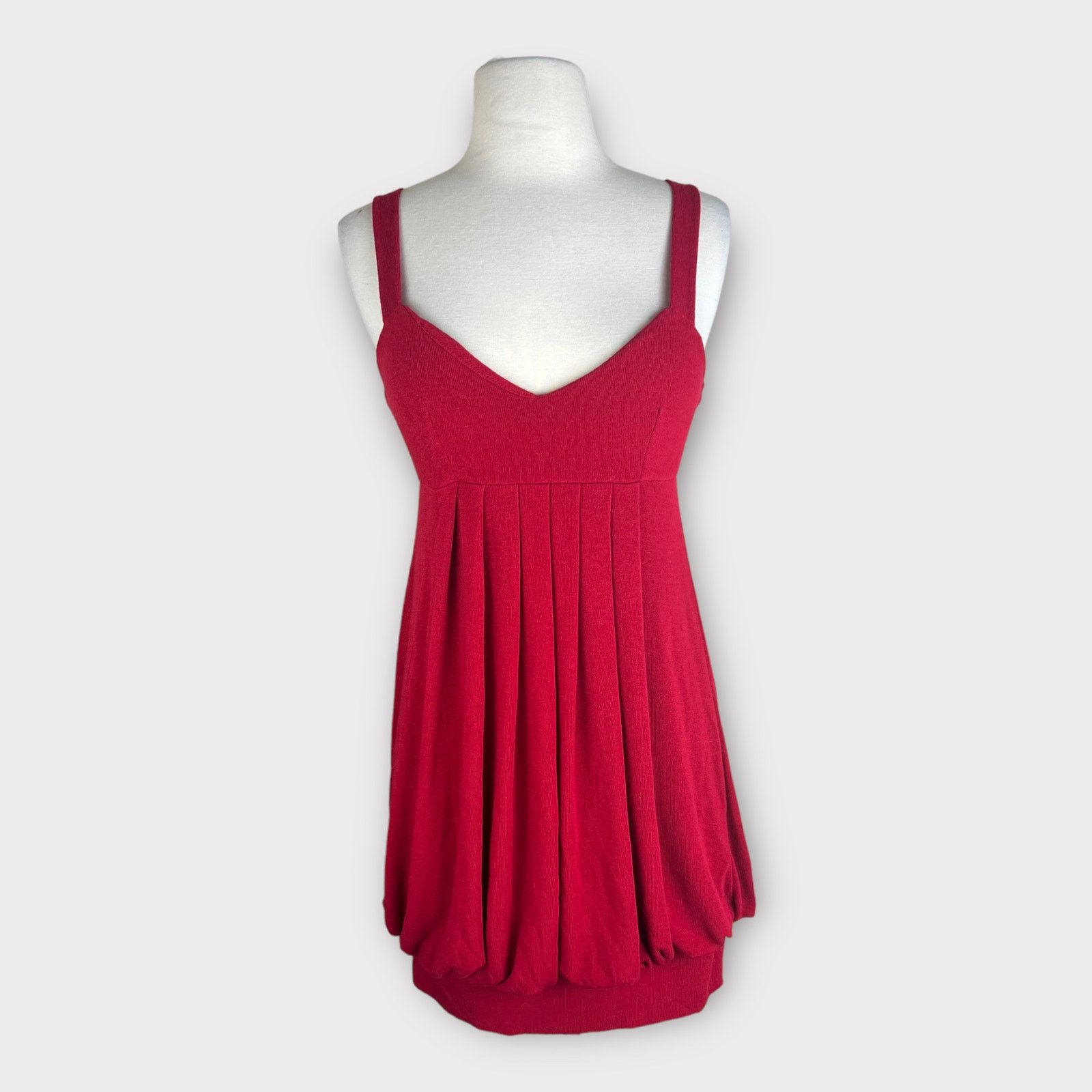 Forever 21 Forever 21 | Red Vintage Y2K Knit Bubble Dress | Small Size S / US 4 / IT 40 - 1 Thumbnail
