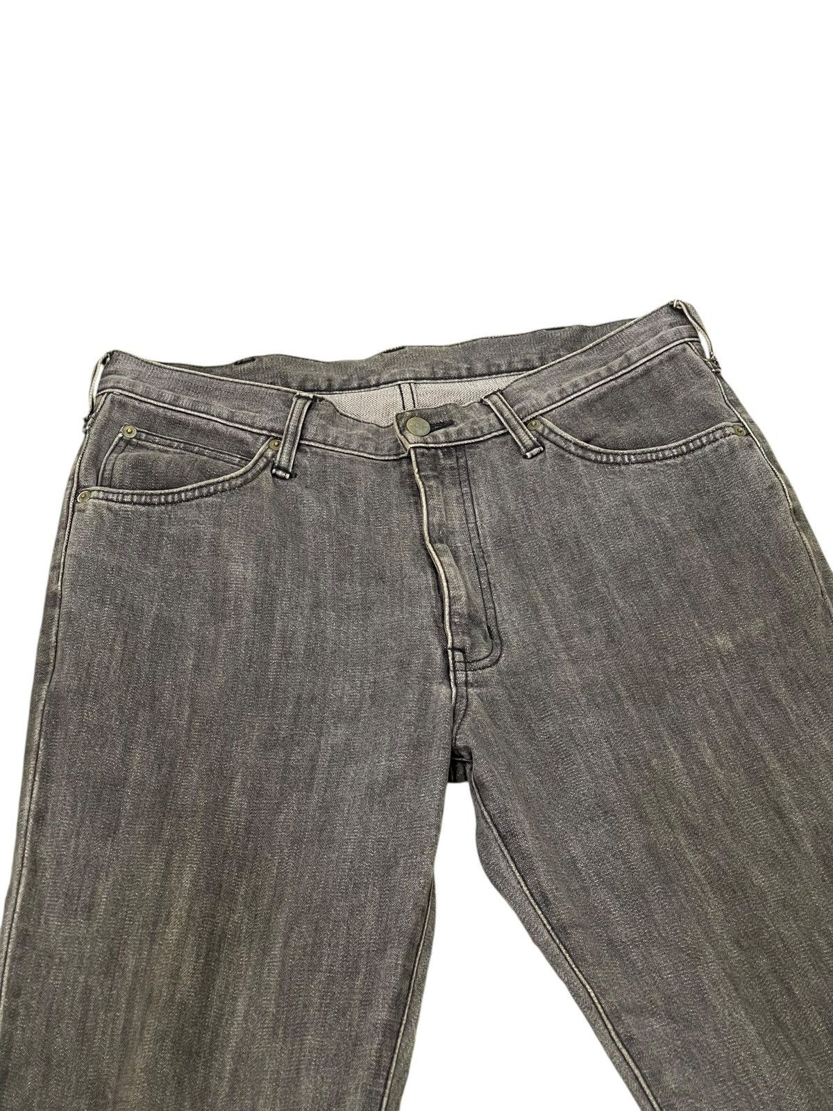 Japanese Brand Flare Jeans Wrangler Japan Faded Distress Boot Cut 8🟦9 Size US 34 / EU 50 - 8 Thumbnail