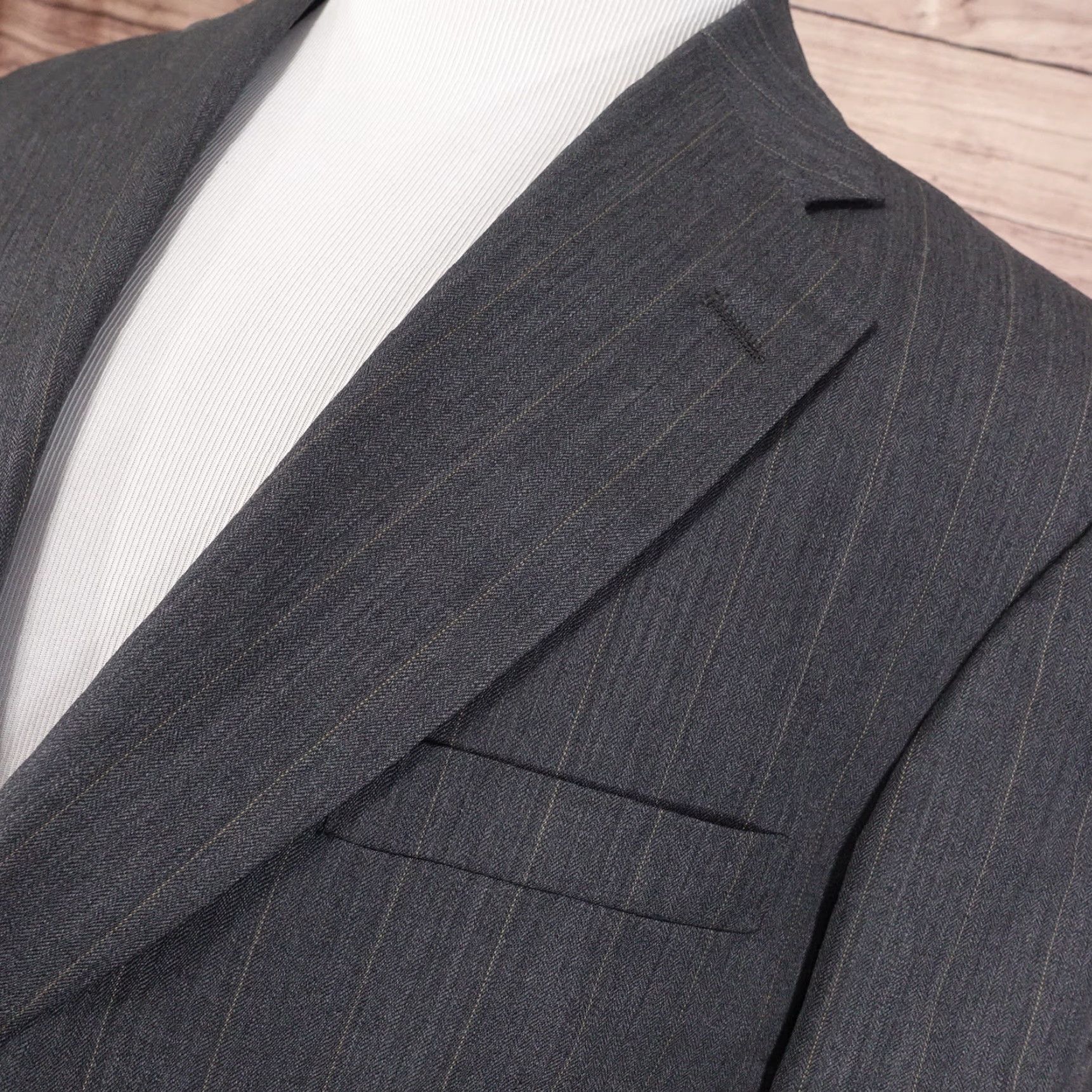 Stafford STAFFORD WOOL CHARCOAL GREY SUIT JACKET MENS SZ 42R 42 REGULAR Size 42R - 2 Thumbnail