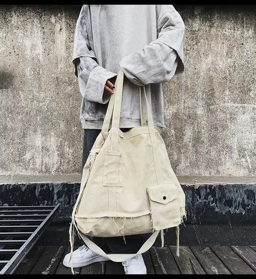 Japanese Brand Canvas Crossbody Bag Size ONE SIZE - 4 Thumbnail