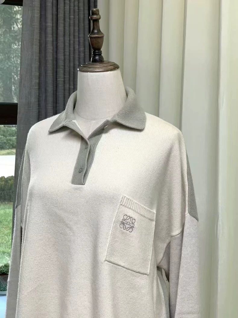 Loewe Loewe Cotton wool patchwork sweater Size S / US 4 / IT 40 - 2 Thumbnail