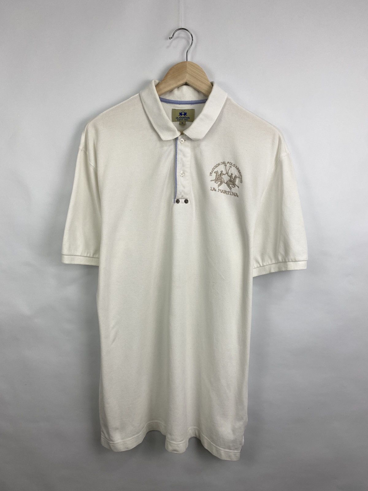 La Martina 🇦🇷 Vintage La Martina Buenos Aires Polo T-Shirt Rare Retro Size US XL / EU 56 / 4 - 3 Thumbnail