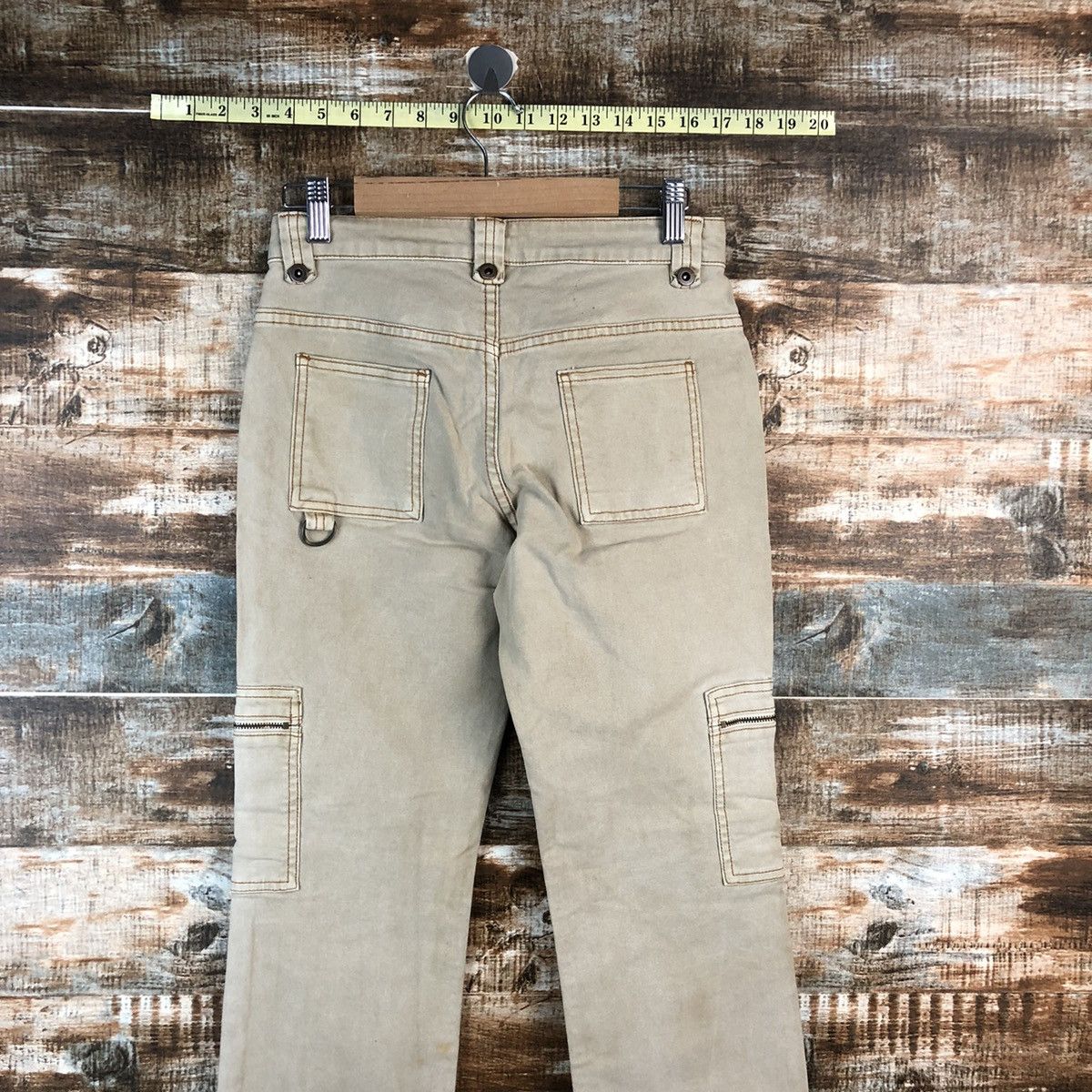 Japanese Brand Ru Jeans Brown Cargo Multipocket Pants #A2527 Size 27" / US 4 / IT 40 - 16 Thumbnail