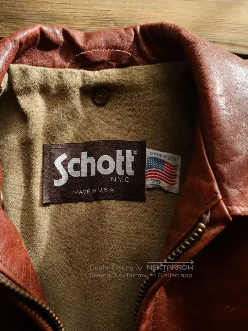Schott Schott 1996 Ma skin U63 leather jacket Size US XS / EU 42 / 0 - 8 Thumbnail