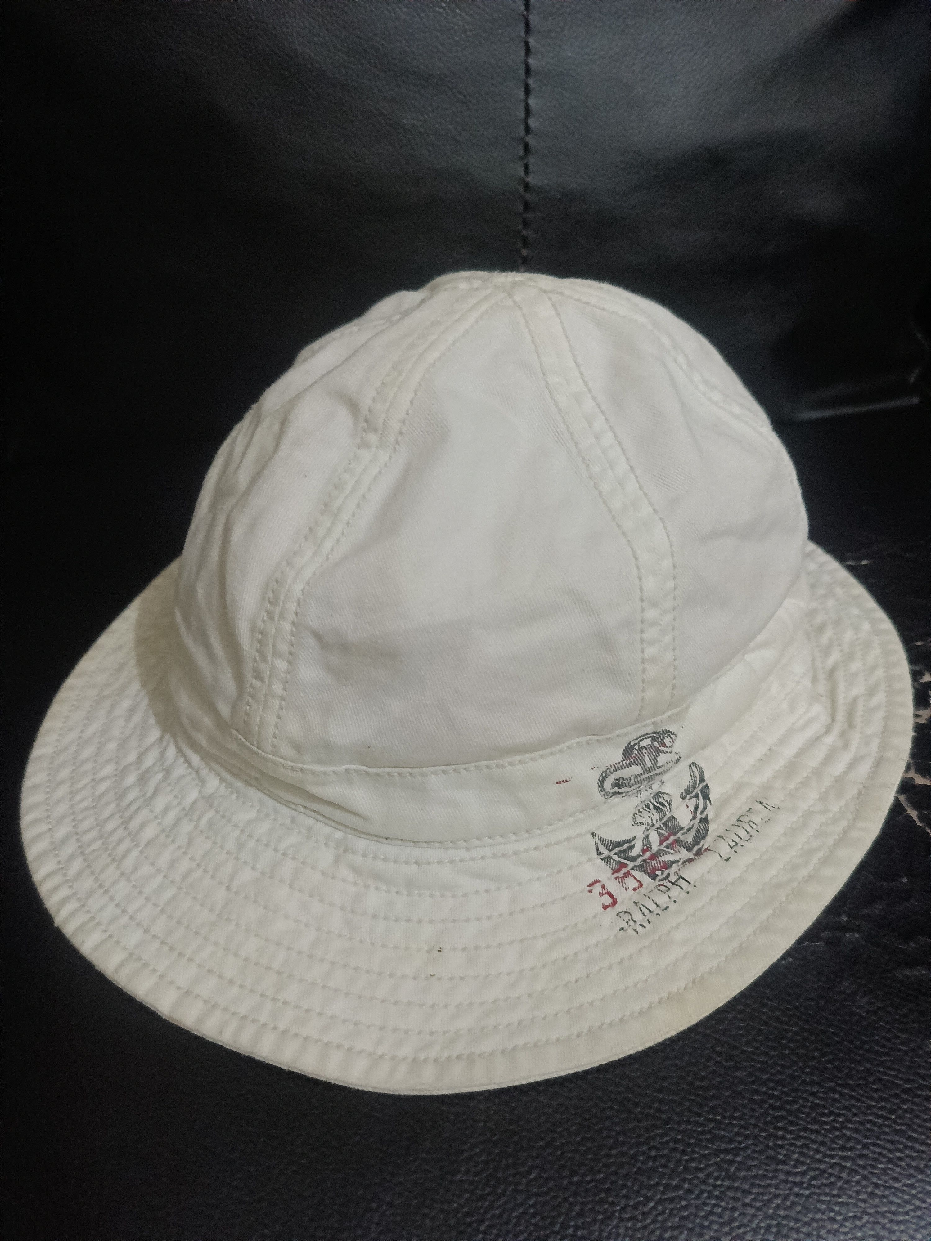 Polo Ralph Lauren Vtg Distressed Polo Ralph Lauren Bucket Hat anchor Logo Size ONE SIZE - 1 Thumbnail