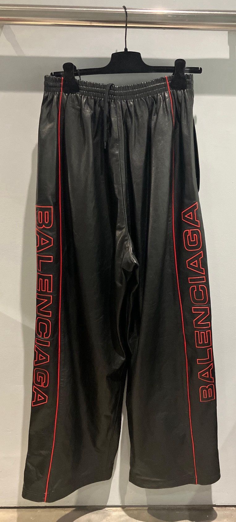 Balenciaga SUPER RARE Balenciaga Lamborgini 3B Leather Moto Pants Size US 28 / EU 44 - 1 Thumbnail