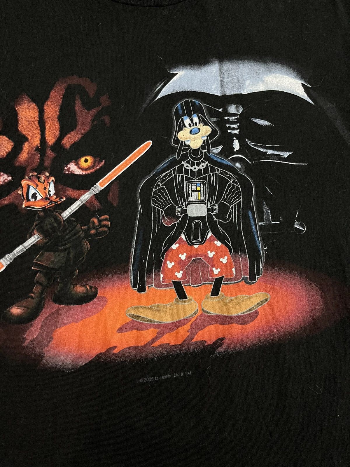 Disney × Star Wars Vintage Star Wars × Disney Darth Maul Darth Vader Tshirt Size US M / EU 48-50 / 2 - 6 Thumbnail