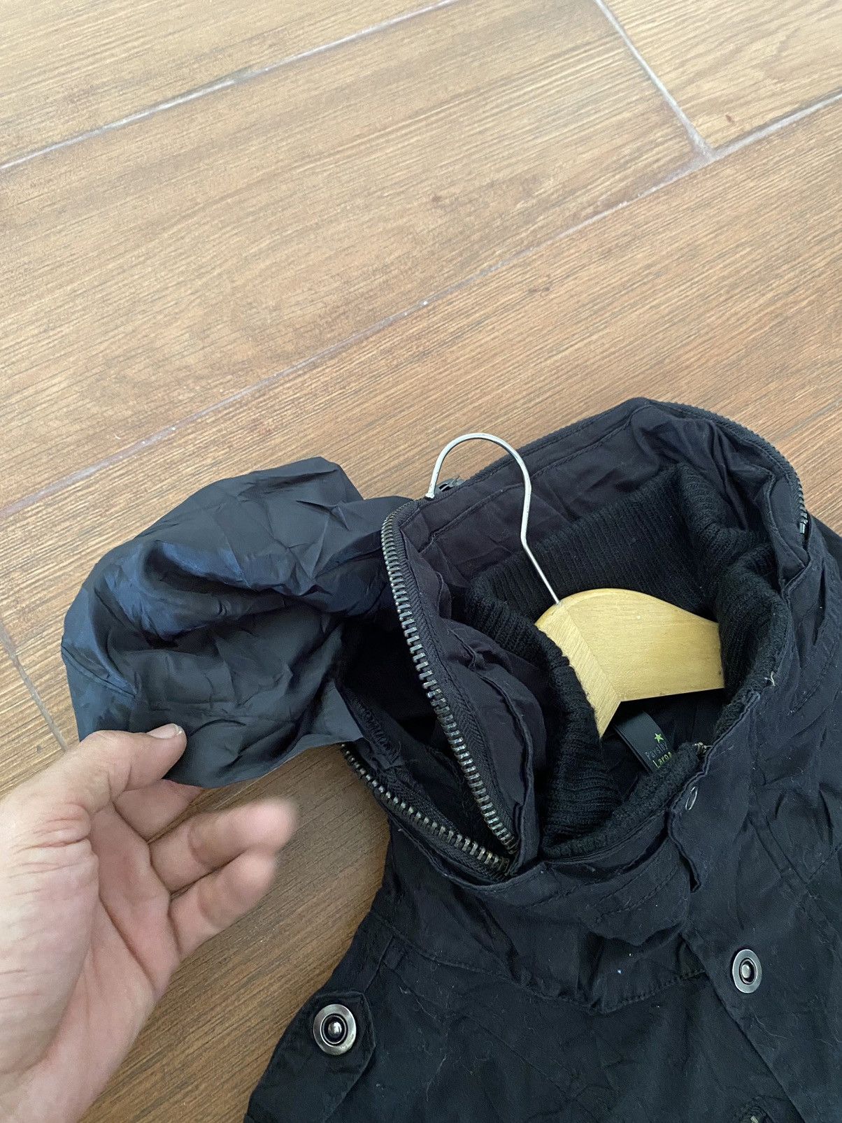 If Six Was Nine × Japanese Brand × Le Grande Bleu (L.G.B.) BINDINGOFFER Parsley Star Bono hooded jacket Goa Style Size US L / EU 52-54 / 3 - 4 Thumbnail