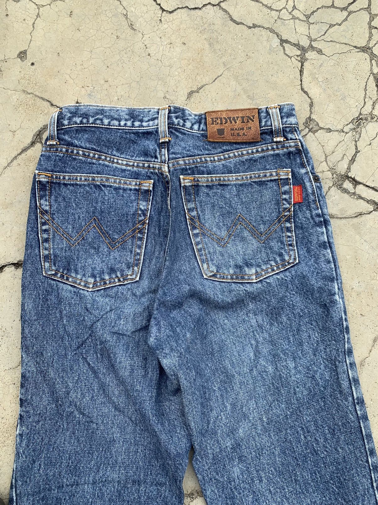 Edwin Vtg 80s Edwin Made in USA 🇺🇸. Rare item Size US 29 - 3 Thumbnail