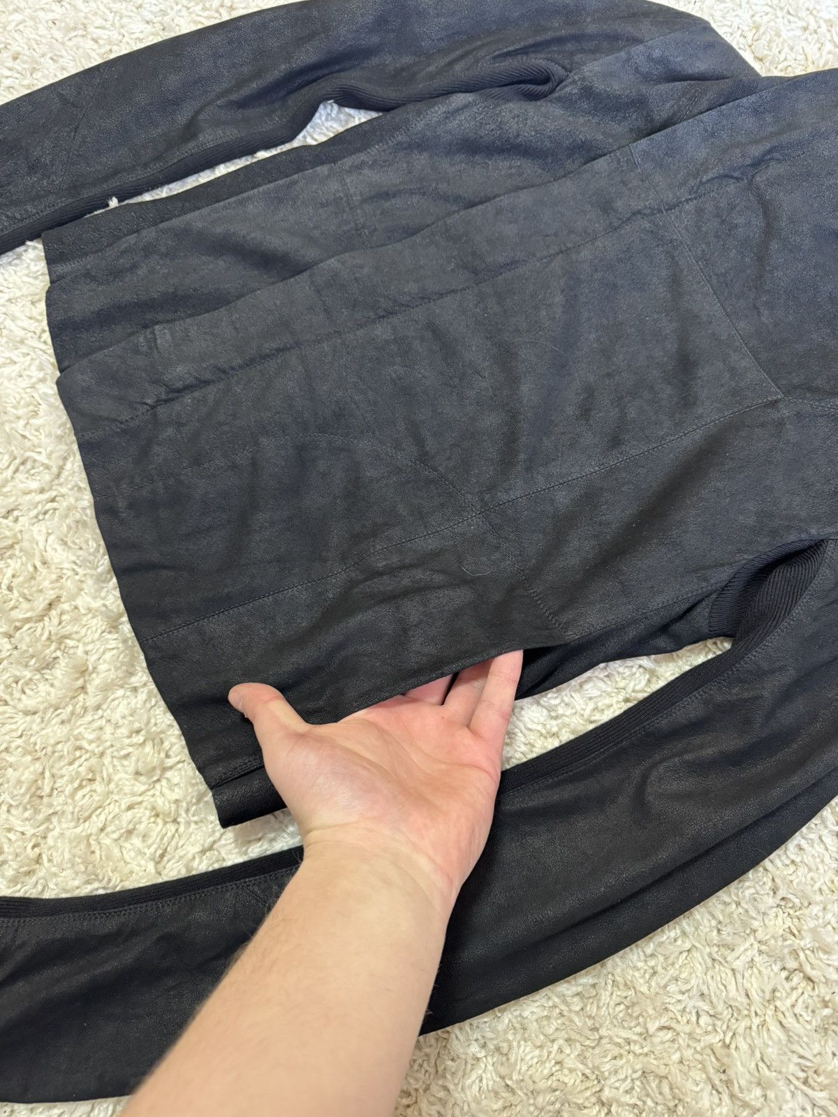 Rick Owens SOLD!Rick Owen’s FW13 Lamb Leather Jacket Size S / US 4 / IT 40 - 4 Thumbnail