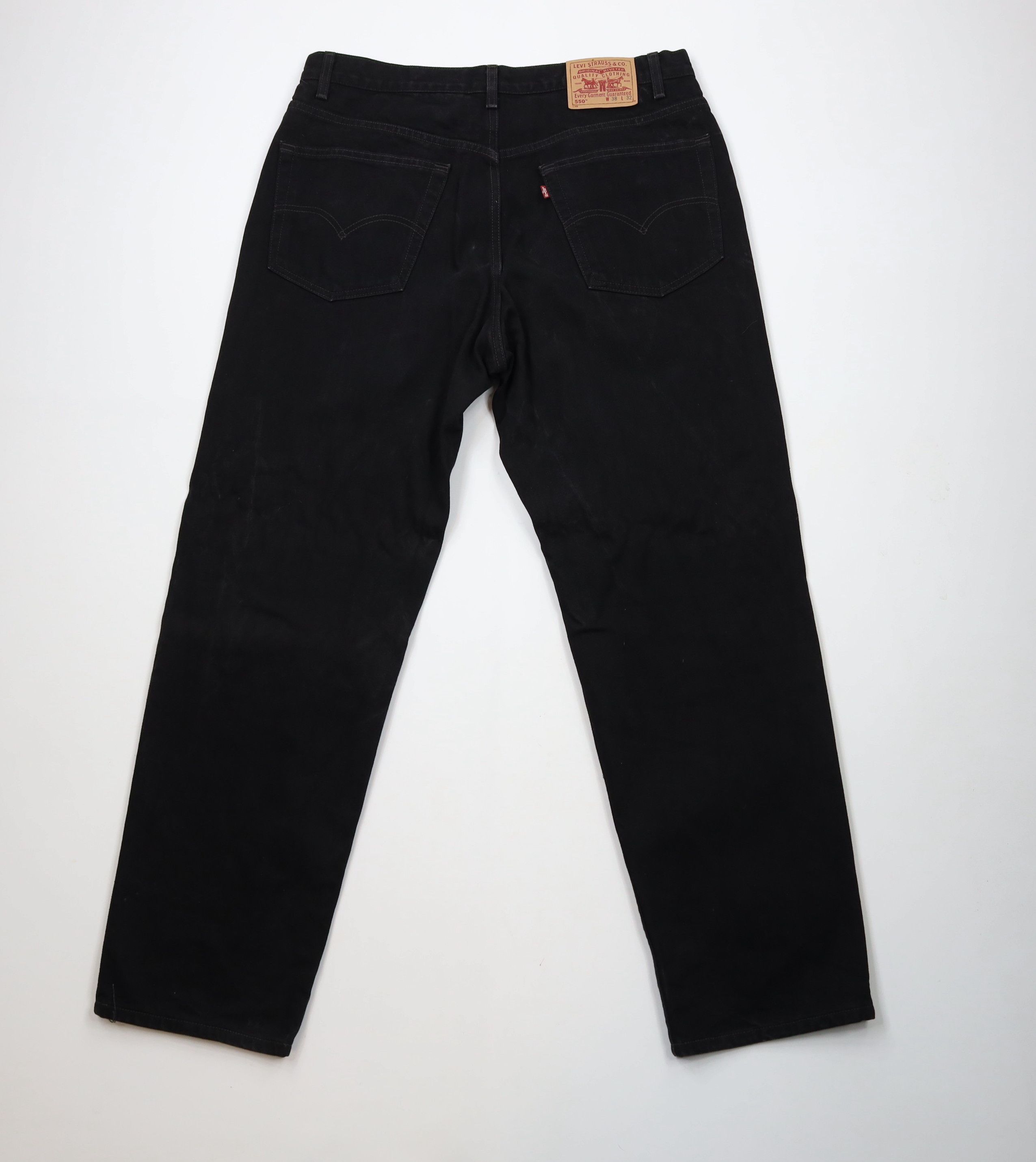 Levi's × Vintage Vintage 90 Levis 550 Relaxed Fit Tapered Leg Jeans Black Size US 36 / EU 52 - 11 Thumbnail