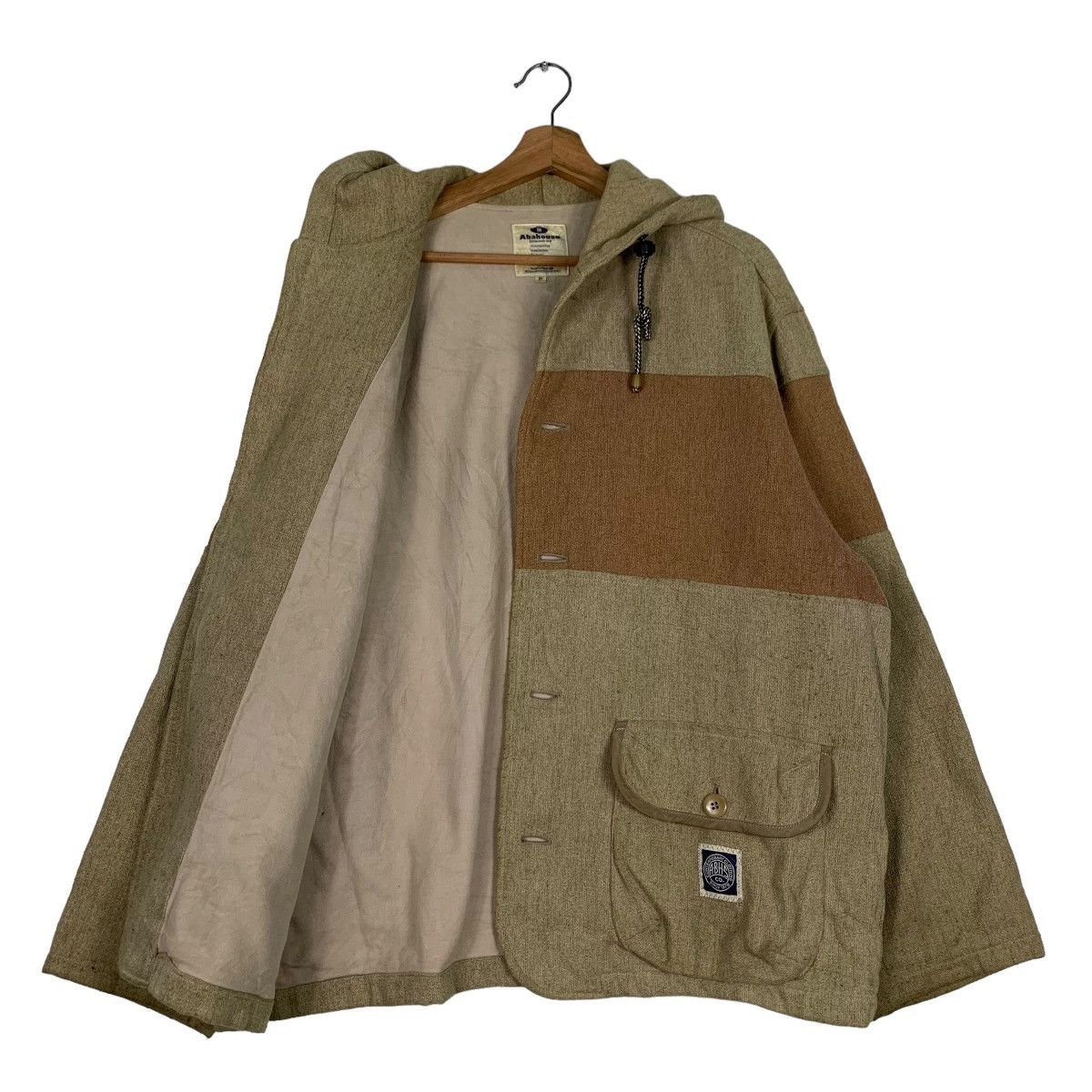 ABAHOUSE ABAHHOUSE Hooded Jacket Button Closure #0329-C15 Size US XL / EU 56 / 4 - 9 Thumbnail