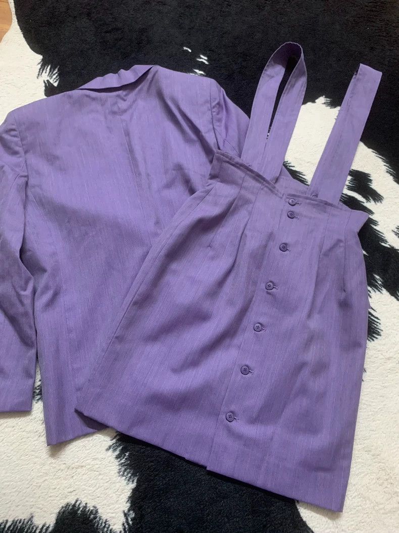 Kenzo KENZO Wool suit, suit jacket ➕ suspenders skirt Size XS / US 0-2 / IT 36-38 - 5 Thumbnail