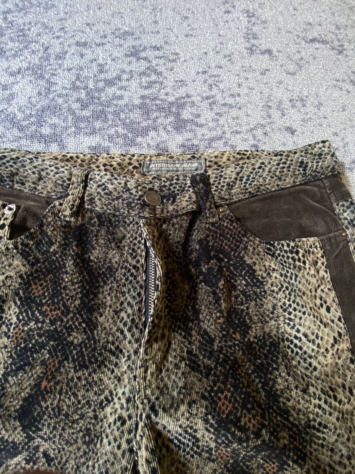 Hysteric Glamour Y2k Interflow snakeskin ifsixwasnine bootcut pants Size US 31 - 8 Thumbnail