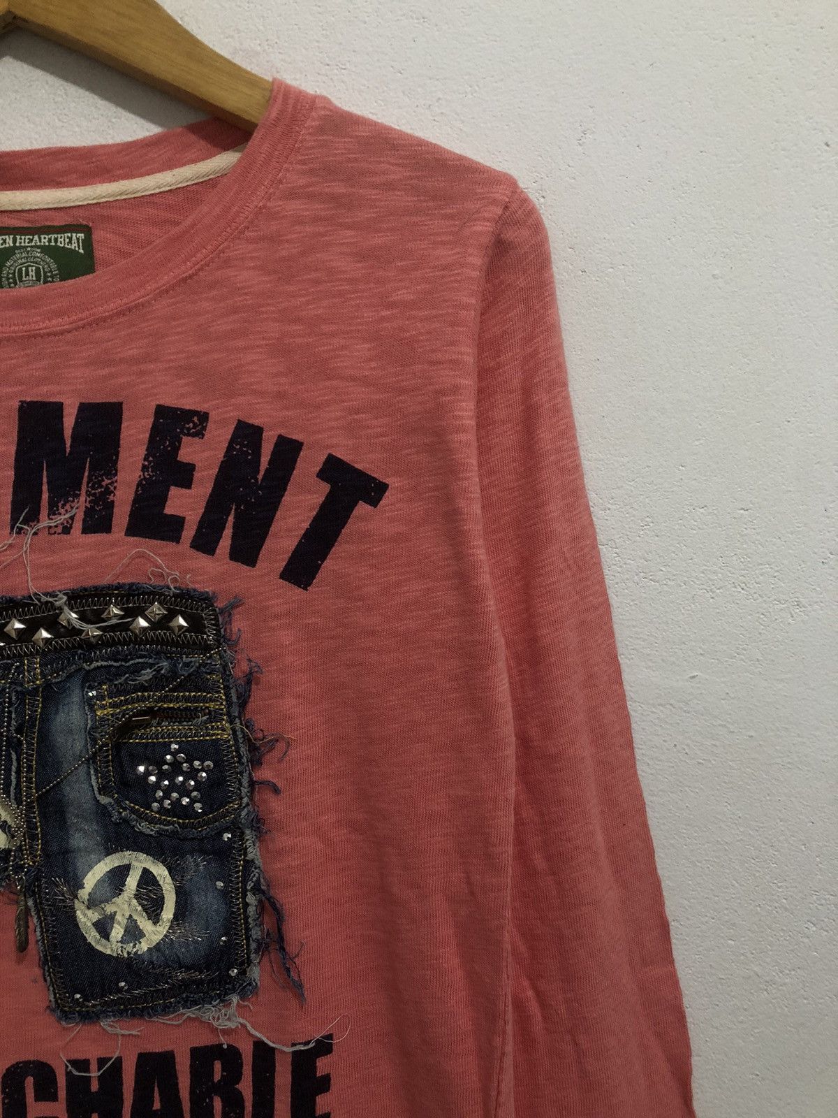 If Six Was Nine Distressed Studded Poem LongSleeve Rock Punk Style Size US M / EU 48-50 / 2 - 4 Thumbnail