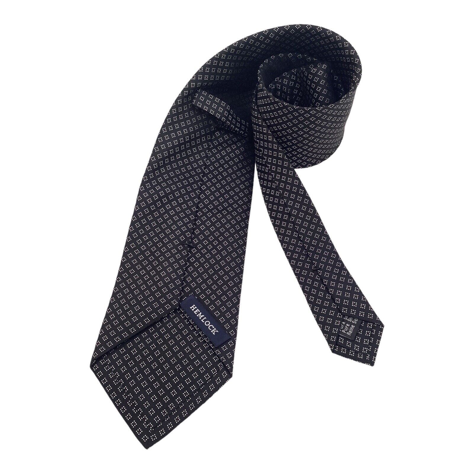 Other HEMLOCK Black Geometric Silk Tie W: 3.5" EX COND Size ONE SIZE - 2 Thumbnail