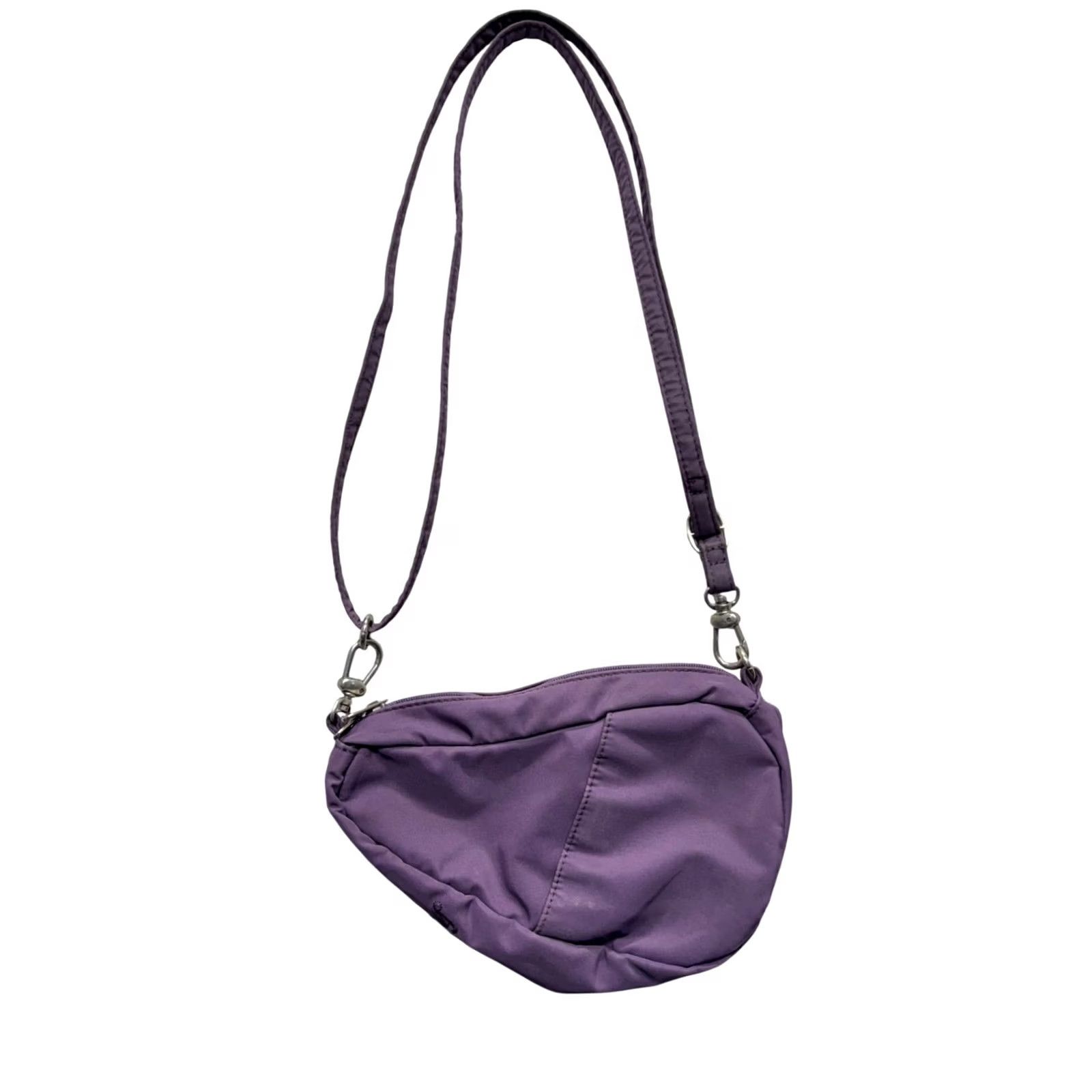 Vintage AmeriBag Crossbody Nylon Bag Womens S Purple Adjustable Strap Pockets Zipper Size ONE SIZE - 2 Thumbnail