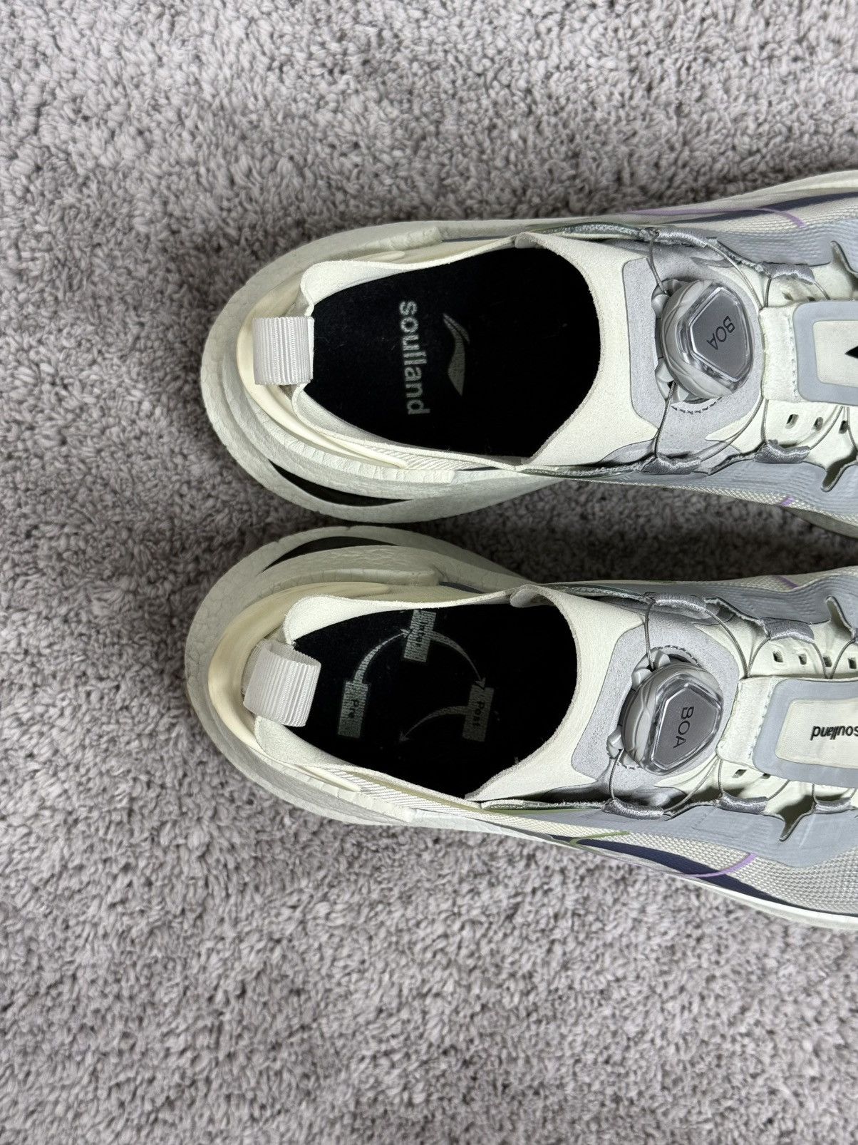 Li-Ning Li-Ning x Soulland Shadow "Snow White" Running Shoes Carbon Size US 9.5 / EU 42-43 - 11 Thumbnail