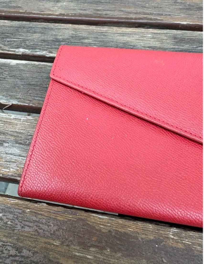 Yves Saint Laurent Yves Saint Laurent Vintage Red Envelope Wallet with COA Size ONE SIZE - 3 Thumbnail