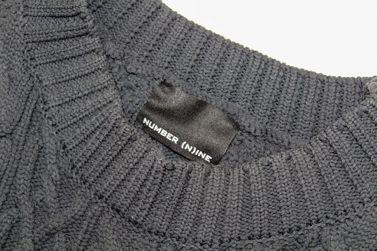 Number (N)ine Cable Knit Sweat Vest Size US XL / EU 56 / 4 - 3 Thumbnail