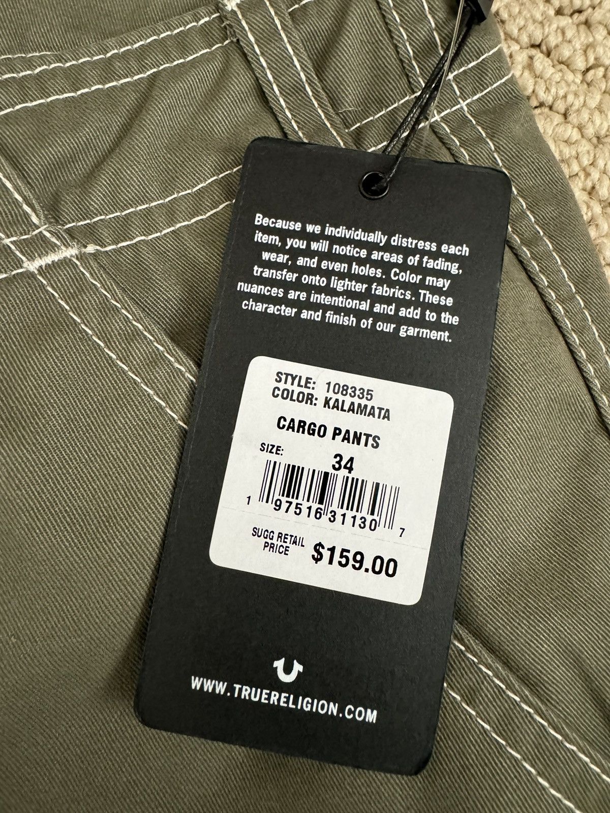 True Religion True Religion Baggy Cargo Pant Size US 34 / EU 50 - 6 Thumbnail