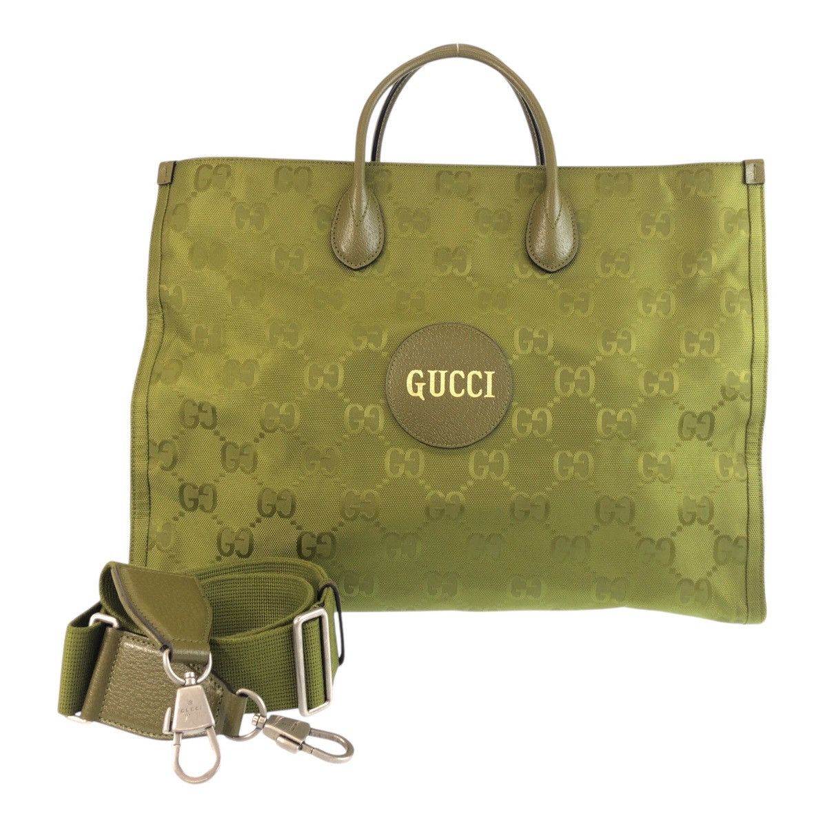 Gucci Gucci Gucci Off The Grid Nylon/Leather 2way Bag Leather Tote Bag 696042 Size ONE SIZE - 1 Thumbnail