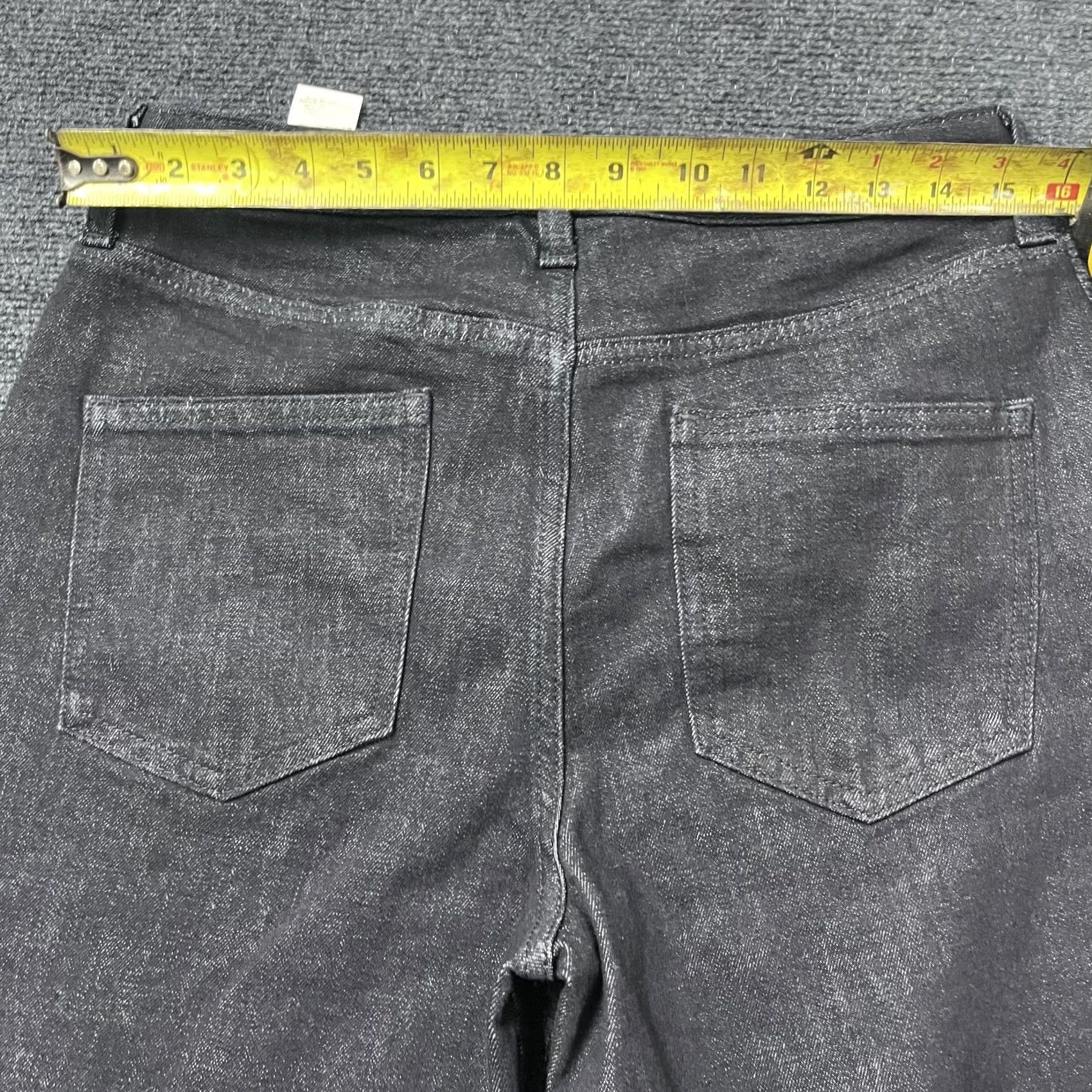 Banana Republic Banana Republic Jeans Womens 28/6 Dark Charcoal Wash Ultra High-Rise Straight Raw Hem Jeans Womens Size 28" / US 6 / IT 42 - 3 Thumbnail