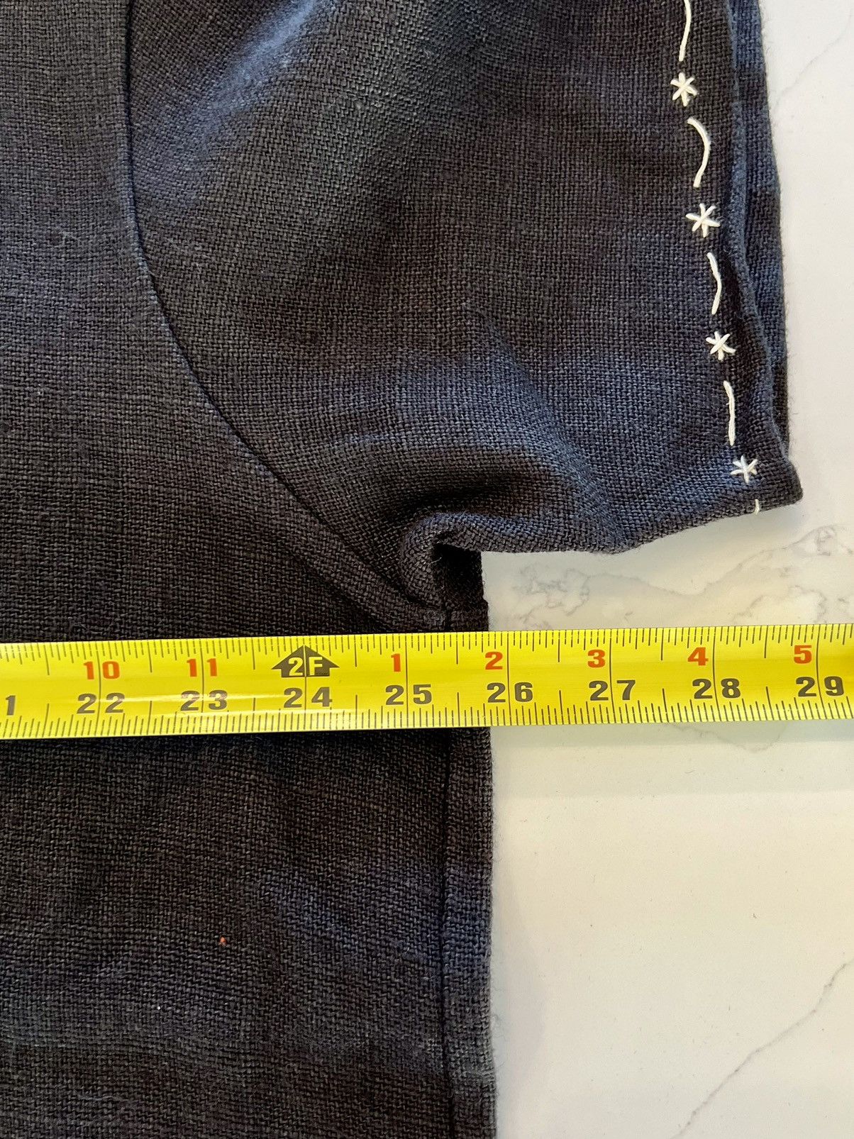 Bode New 1 of 1 Bengali Embroidered Indian Linen Black Shirt L/XL Size US L / EU 52-54 / 3 - 10 Thumbnail