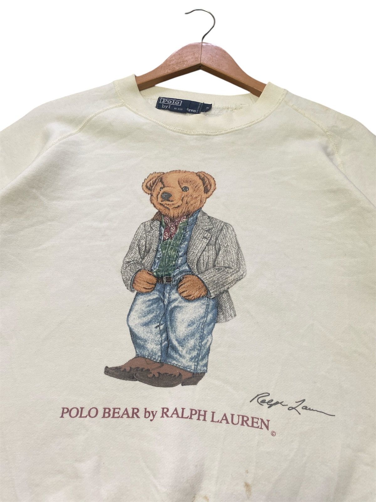 Designer × Polo Ralph Lauren × Vintage 💥RARE💥VINTAGE POLO RALPH LAUREN BEAR SWEATSHIRT🔥 Size US S / EU 44-46 / 1 - 5 Thumbnail