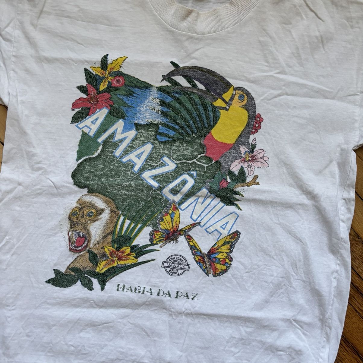 Vintage Vintage 80’s Brazil Amazonia T-Shirt ERD Style Size US S / EU 44-46 / 1 - 2 Thumbnail