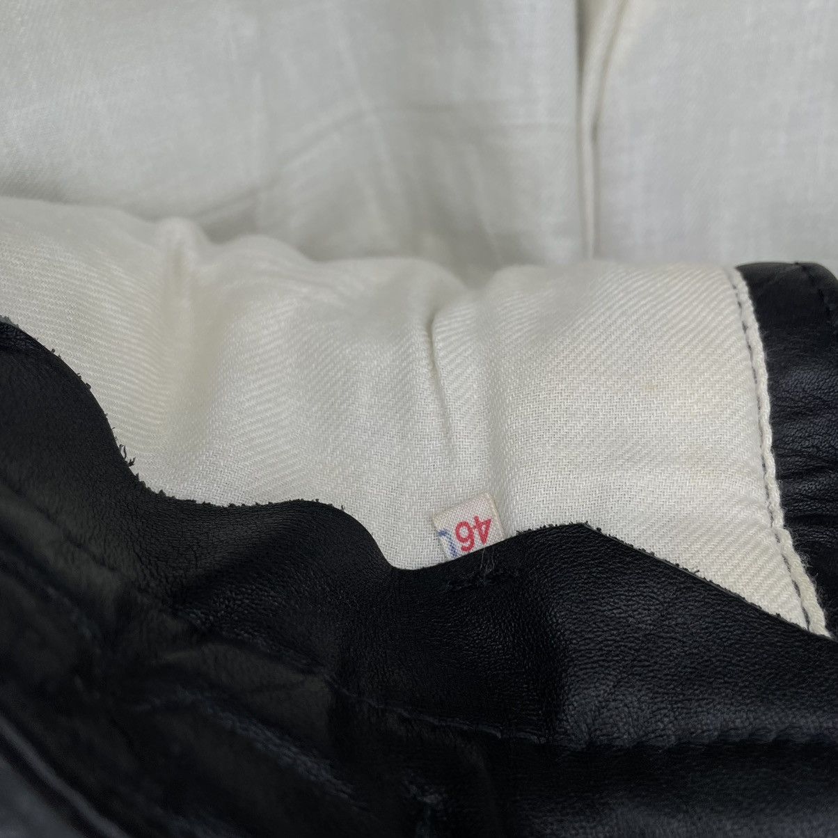 Other Vintage Moto Pants 30 Size Real Leather 90s Y2K Style USA Size US 30 / EU 46 - 6 Thumbnail