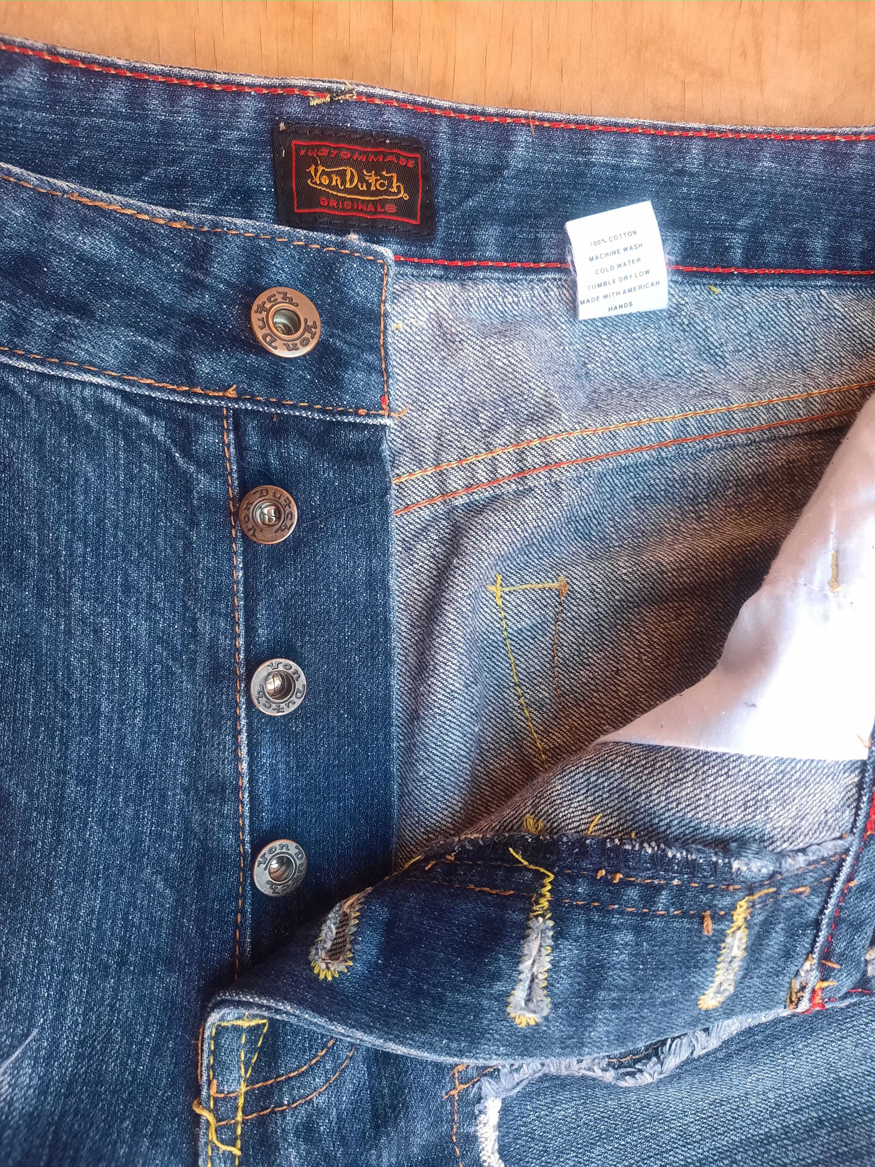 Von Dutch Von Dutch Blue cropped Distressed Denim jeans Size US 34 / EU 50 - 11 Thumbnail
