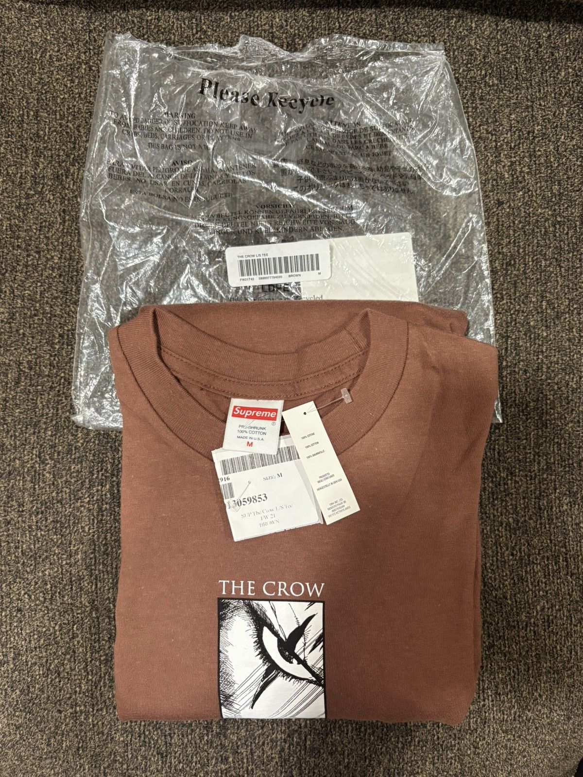 Supreme Supreme The Crow L/S Size US M / EU 48-50 / 2 - 1 Thumbnail