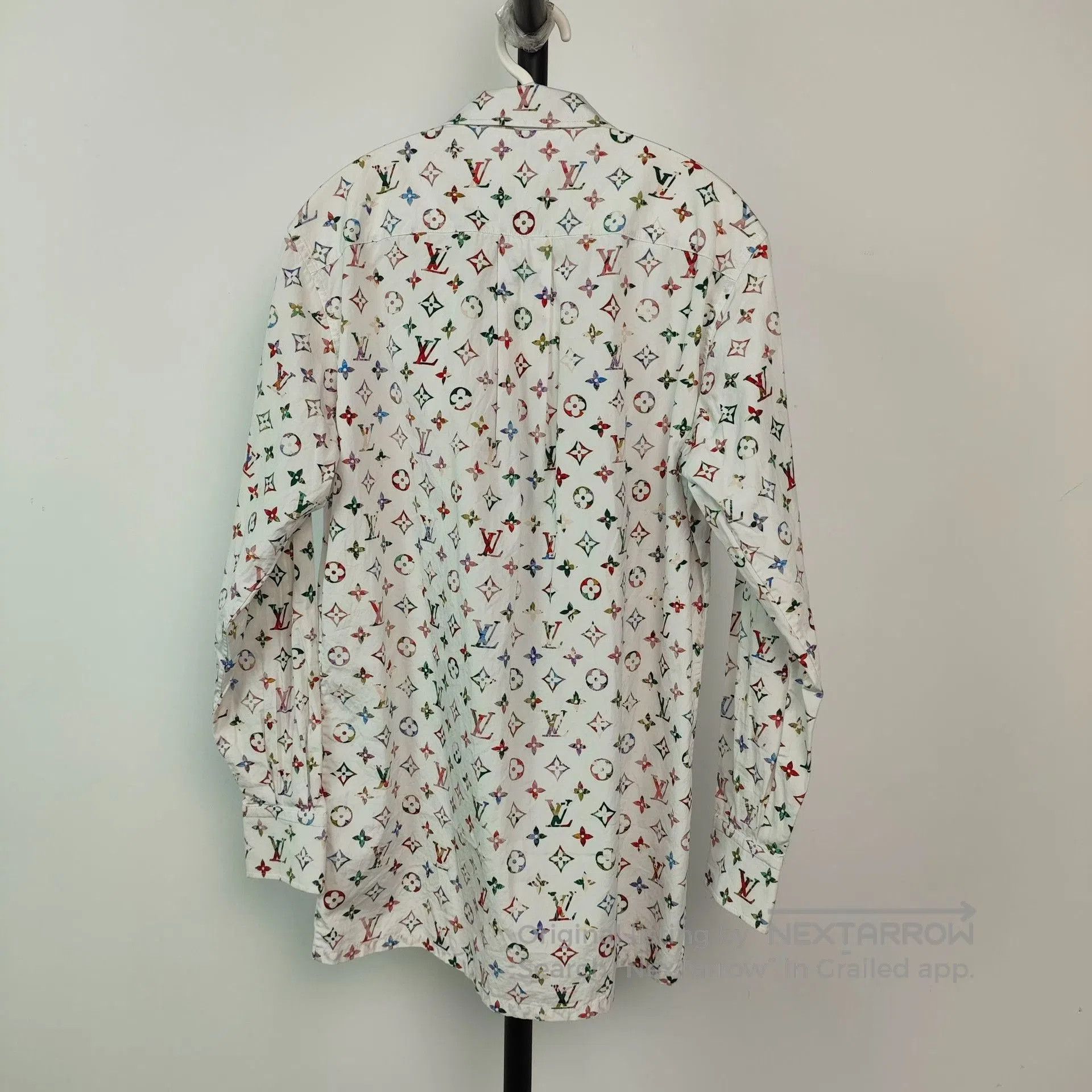 Louis Vuitton Louis Vuitton White Colorful Print Shirt. Size XXS / US 00 / IT 34 - 2 Thumbnail
