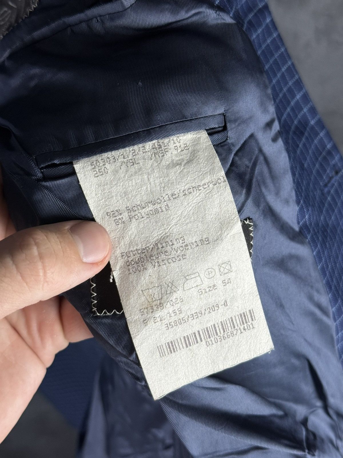 Yves Saint Laurent Yves Saint Laurent Vintage Mens Blue Coat Blazer Jacket Size 54R - 18 Thumbnail