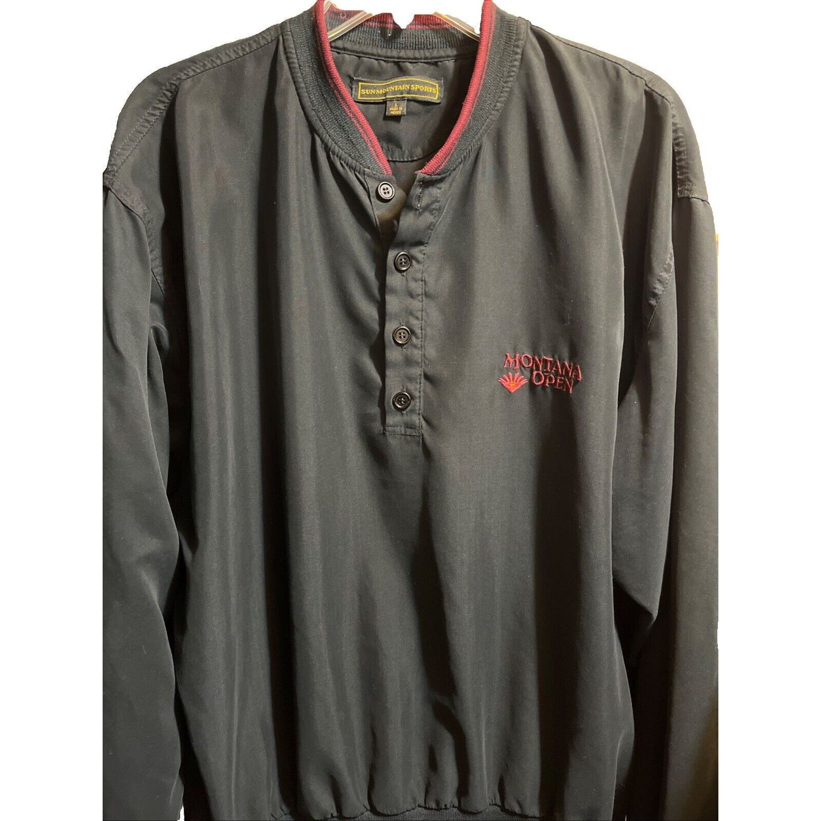 Other Sun Mountain Vintage Men’s L Black Pullover Golf Windbreaker Size US L / EU 52-54 / 3 - 1 Thumbnail