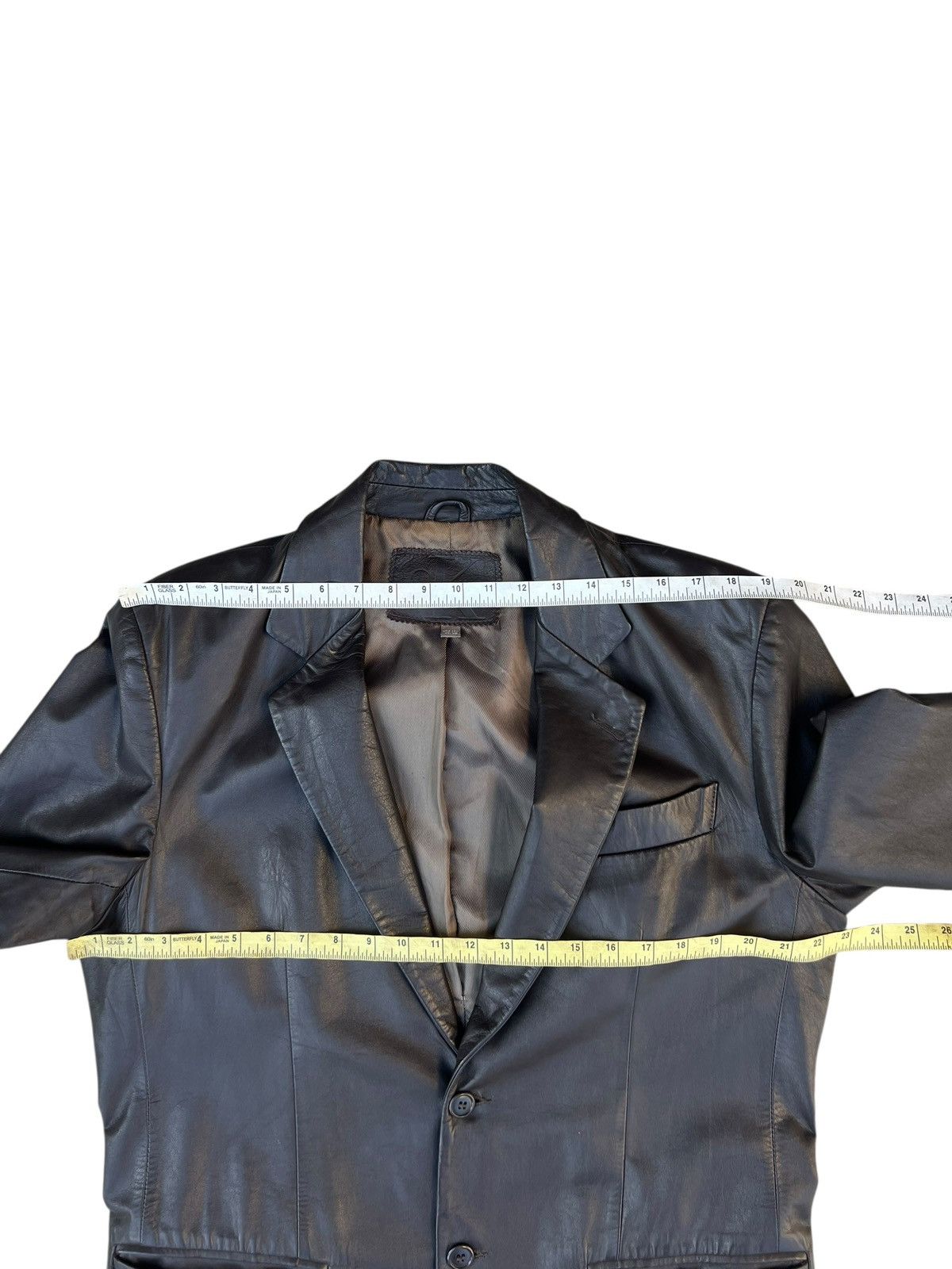 Calvin Klein Vintage CK Calvin Klein Italy Leather Coat Blazer Jacket Size US M / EU 48-50 / 2 - 4 Thumbnail