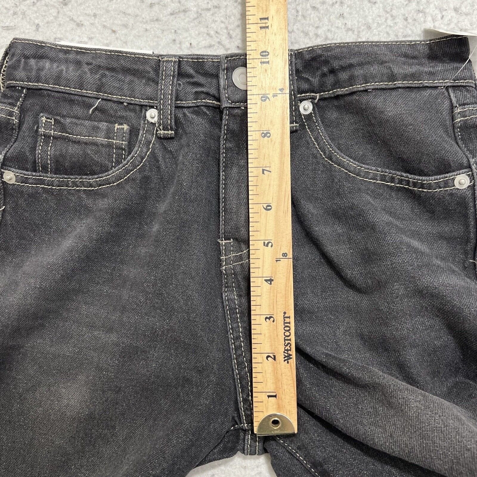 Nordstrom BP Straight Leg Mid Rise Black Dark Wash Denim Nordstrom Size 25" / US 0 / IT 36 - 13 Thumbnail